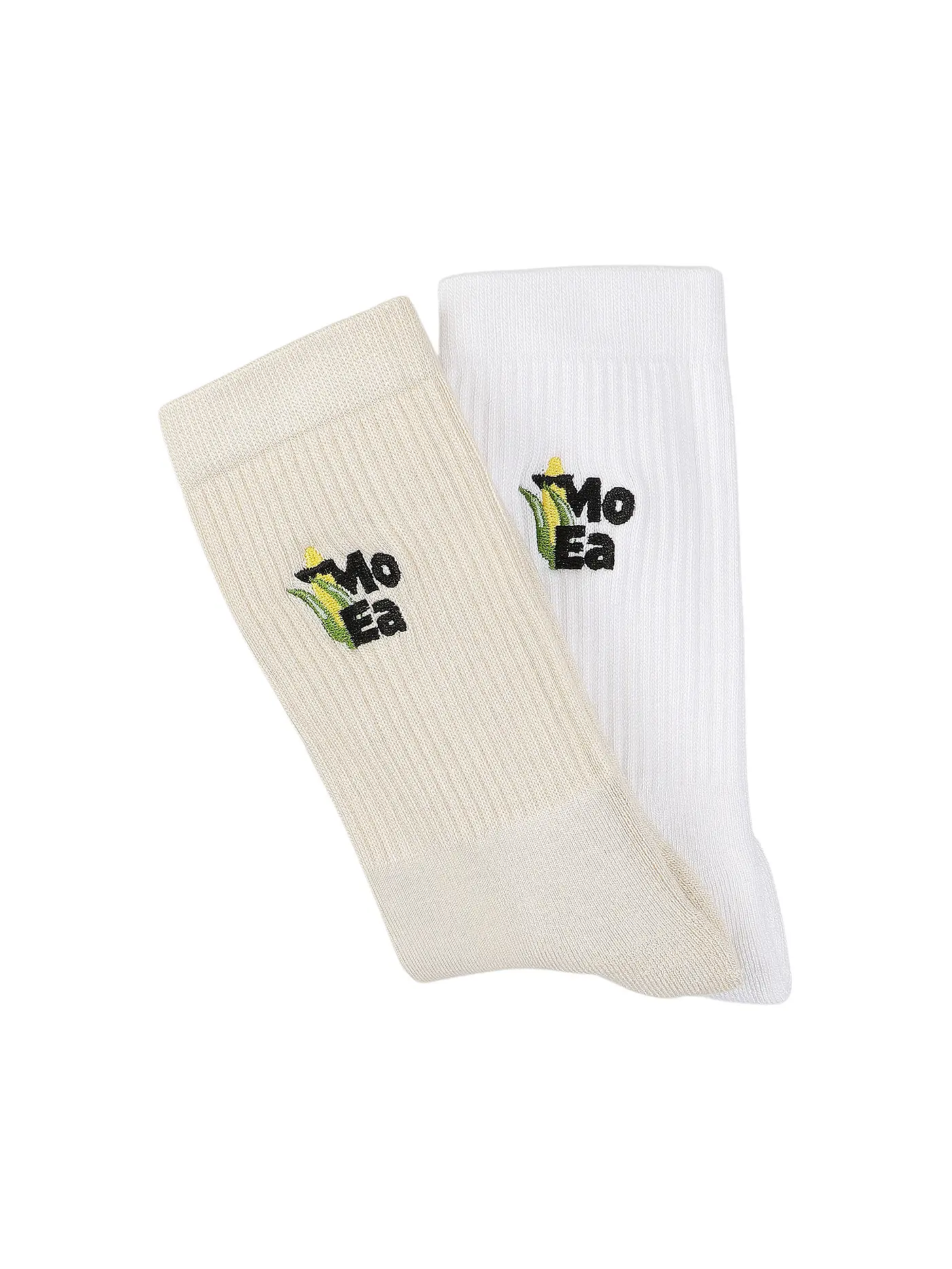 MOEA | Socken 2er Pack 36/40 beige white | 